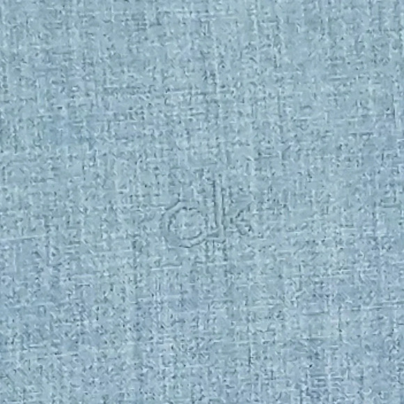 Calvin Klein Medium The Extra Fine Cotton Shirt Embroidered Logo Blue Mens Shirt - Picture 4 of 9